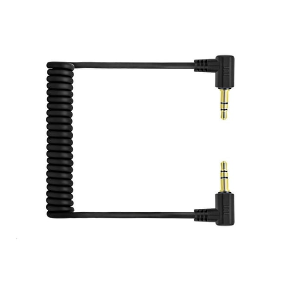 3.5mm Right Angle Audios Cable Gold Plated TRS Male to Male Stereo Cord for Car Auxiliary and Headphones 1.8Meter