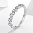 thumbnail image 1 of 3.5mm Rose Gold ,925 Silver Women's Engagement AAA Cz Anniversary Rings Size 4-9, 1 of 4