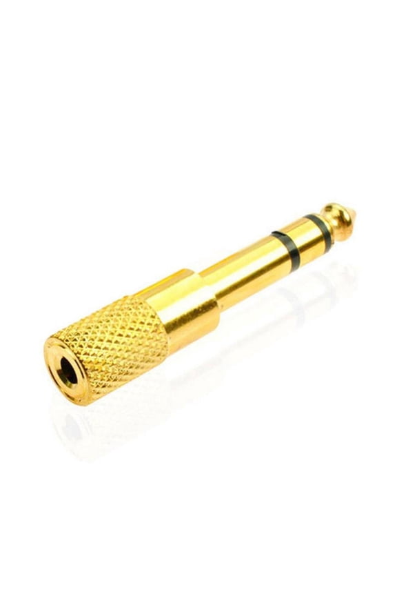 3.5mm Socket To 6.5mm Jack Plug Audio Stereo Adaptor Gold Quality 6.5mm 1/4 Inch Headphone Adapter 8899 M4J0