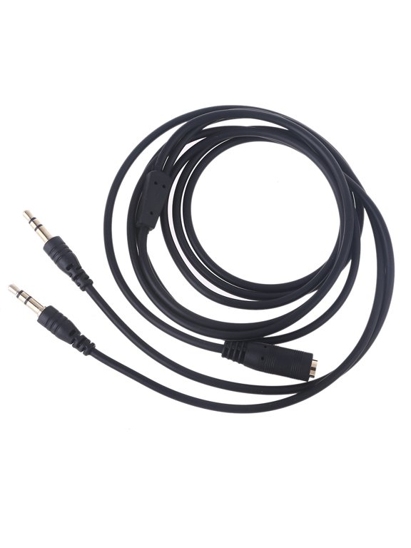 3.5mm Splitter Y Cable Splitter Stereo Headphones Adapter Cable Female to 2 Male Splitter for Speaker