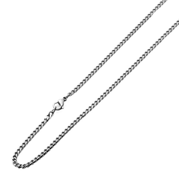 3.5mm Stainless Steel Chain Necklaces Cuban Link Curb Chain ( Available Length 20", 22", 24", 30")