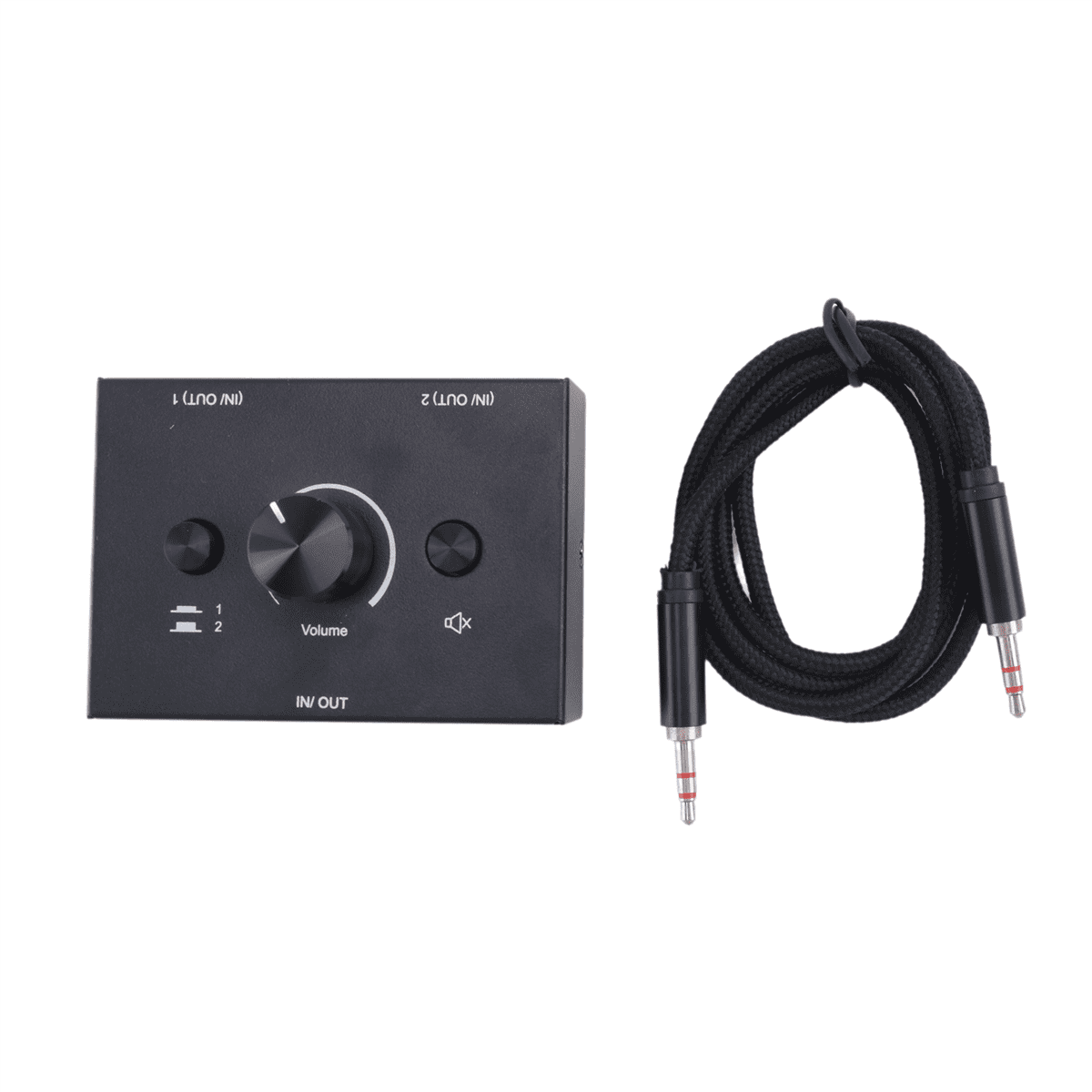 3.5mm Stereo Audio Switch 2 in 1 Out Switcher Passive