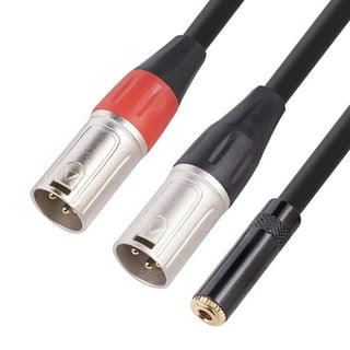 Zerone 10FT 3 Pin XLR Connector Female to 1/8 3.5mm male Stereo Jack  Microphone Audio Cord Cable,F/M Mic Cable, F/M Microphone Cable
