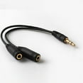 thumbnail image 1 of 3.5mm Stereo Headphone Audio Y Splitter Cable Adapter Plug Jack Cord, 1 of 5
