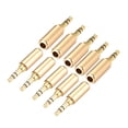 thumbnail image 1 of 3.5mm Stereo Male Solder Connector Audio Video Cable Power Adapter, 10Pcs, 1 of 3