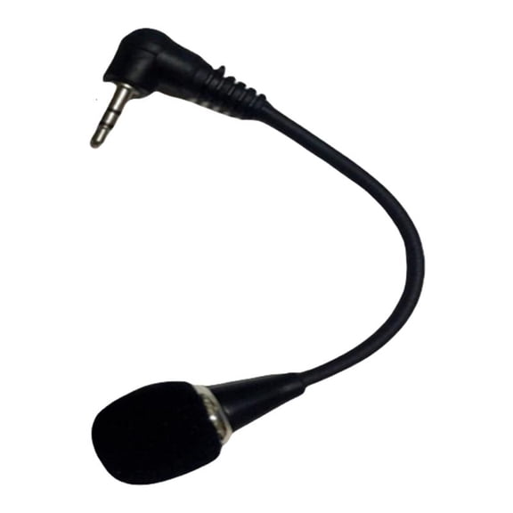 3.5mm Stereo Mini Microphone With Flexible Bendable Design For Conference Call