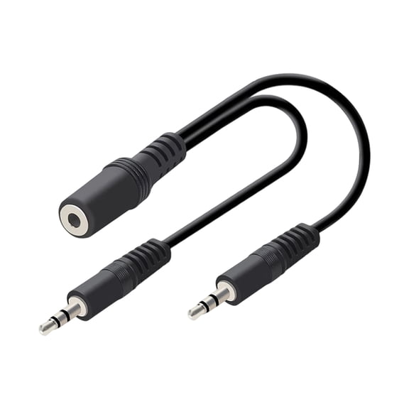 3.5mm Stereos Y Splitter Cable Double Male Auxes Adapters for Multiple Device Connectivitys and Clear Sound