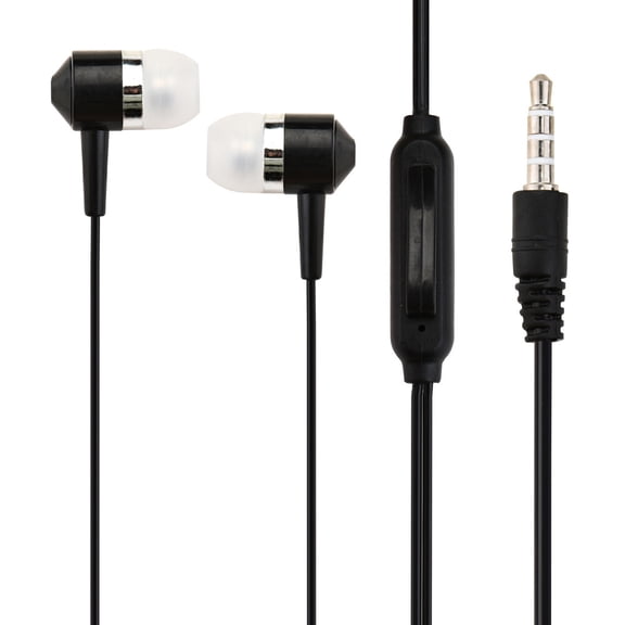 3.5mm Super Stereo In Ear Earphone for Phone Tablet, Noise Isolating Hi Definition Earbud with Microphone, Wired Headset for Android MP3 Laptop