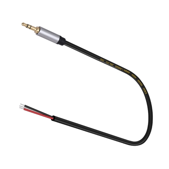 3.5mm TRS Male to Bare Wire Cable for Earphone and Speaker Fixing Wire 11.81in