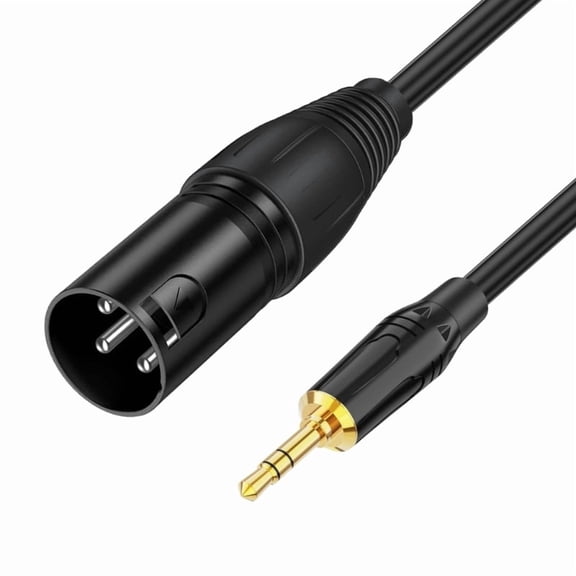 3.5mm TRS Male to XLR 3Pin Audio Cable For Studio Recording Live Performance Durables PVC Shielded Conductor