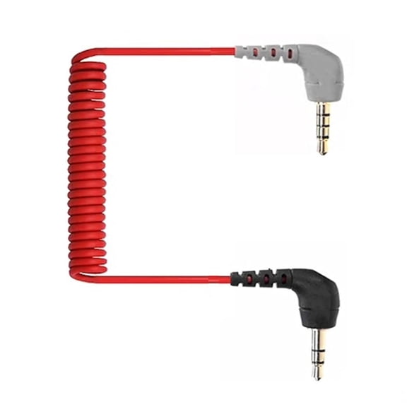 3.5mm TRS to TRRS Microphone Patch Cable Mic Cord Compatible with iPhone, Smartphone, Tablets for Rode SC7, VideoMic, VideoMicro