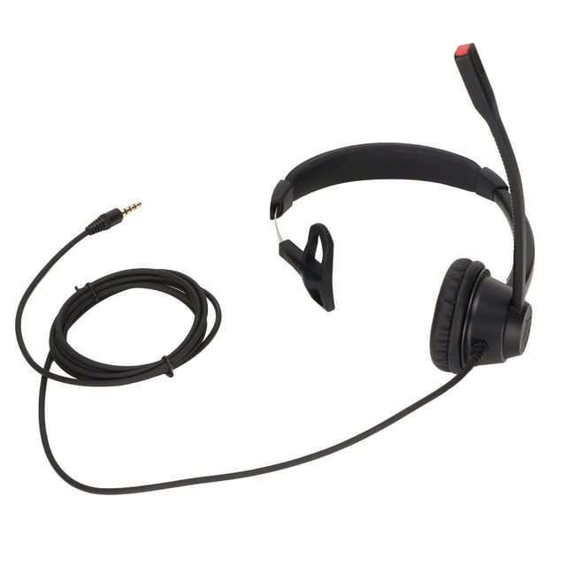 3.5mm Telephone Headset Noise Cancelling Unilateral Corded Customer