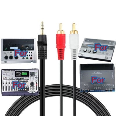 3.5mm To 2 RCA Audio Line-In Cable Compatible with CD-2 CD-2E CD-2i CDX-1 Recorder