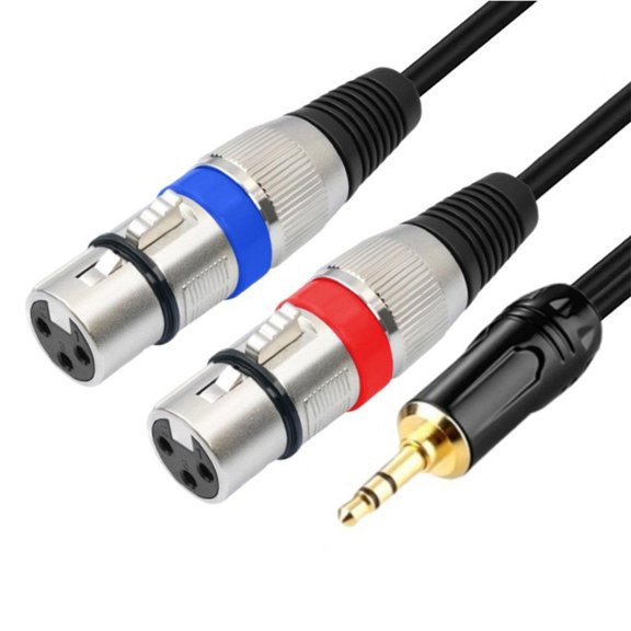 3.5mm To Double Male Female Sound Cable For Professional Sound Equipment Connection