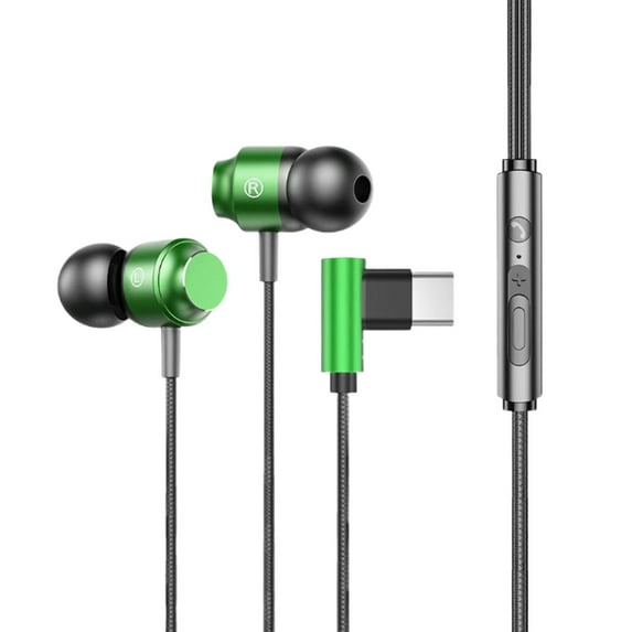 3.5mm & Type C Headphones - Wired Earphones for Multi-Device Compatibility