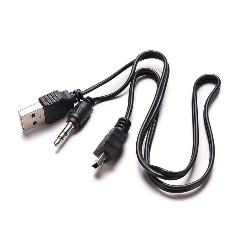 3.5mm USB to Mini USB Standard Audio Jack Connection Cable for Speakers  Mp3/4 