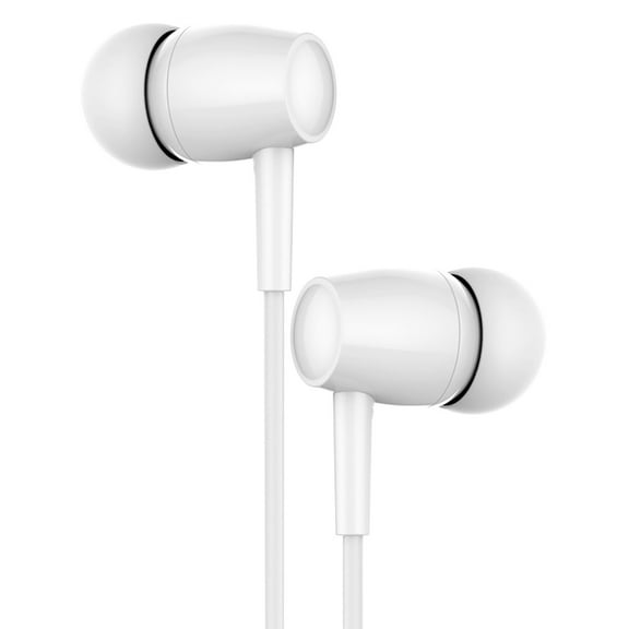 3.5mm Wired Earbuds with Microphone - In-Ear Stereo Earphones for iOS/Android, Laptops, Gaming (Tangle-Resistant Cable)