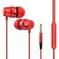 thumbnail image 1 of 3.5mm Wired In-Ear Headphones Stereo Earbuds with Microphone for Smartphones Laptops Gaming, 1 of 6