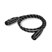 Hoey XLR Cable 3.3FT Braided 3-Pin Balanced Mic Cord Studio