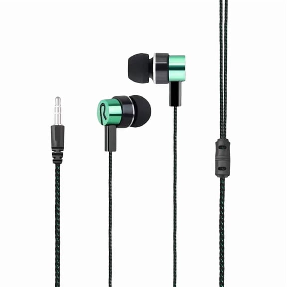 On-The-Go 3.5mm In-Ear Wired Headphones - 1 Pair, No Microphone, Deep Stereo Earbuds