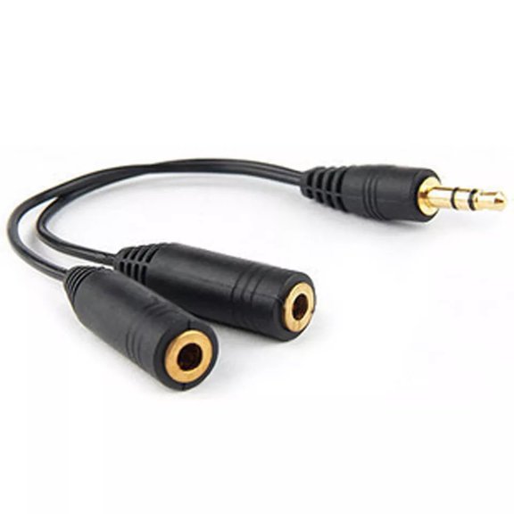 3.5mm stereo Male Plug to dual 3.5mm stereo Female Jack socket Splitter Cable