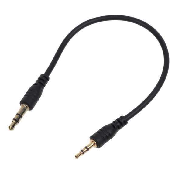 3.5mm Cable Male to Male 2.5mm Stereo Headset Headphone Gold Plated Connector Wire Cord Plug Black Cable