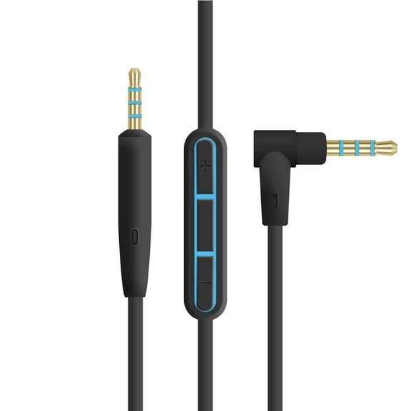 3.5mm to 2.5mm Headphone Cable with Mic & Volume Control - for Bose QC25, Compatible with Smartphones, Laptops & Gaming