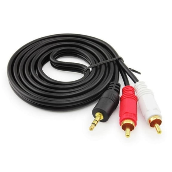 3.5mm to 2RCA Adapter Cable 1/8inch Male TRS Stereo to 2RCA Male Sound Cable