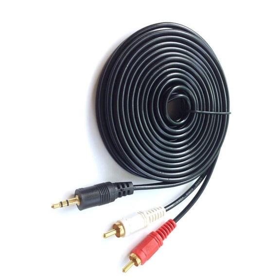 3.5mm to 2RCA Cable 3.5mm Male to 2RCA Male Cord Auxiliary Stereo Y Splitter Cable Flexible Adapter Cable