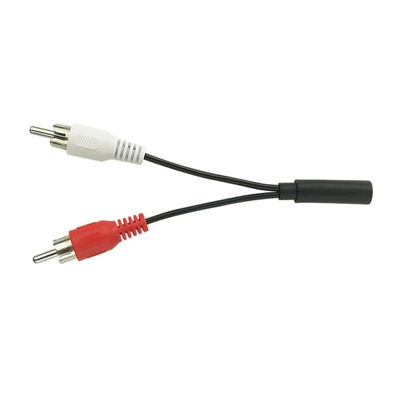 3.5mm to 2RCA Sound Cable 3.5mm Adapter Cable for Home Theater Amplifiers Speakers Stereo 3.5mm Female to 2RCA Splitter