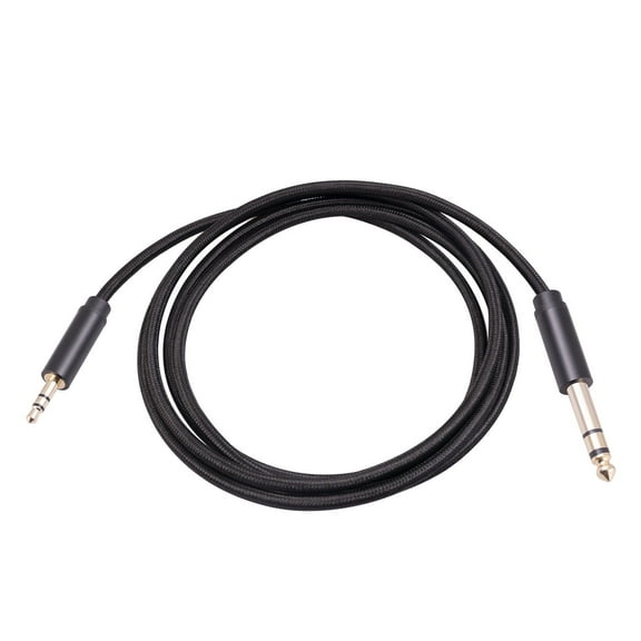3.5mm to 6.35mm Stereo Audio Cable - 10ft, 1/4 to 1/8 TRS Bidirectional Stereo Cable for Guitar, Home Theater, Speakers and Amplifiers