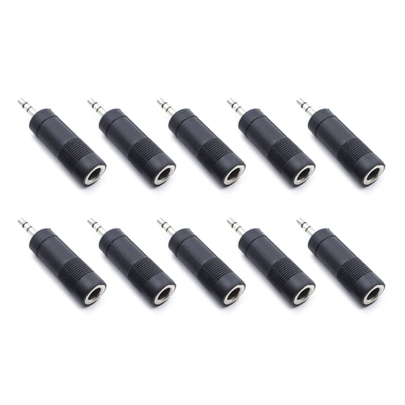 3.5mm to 6.35mm or 6.35mm to 3.5mm Stereo Socket Sound Adapter Headphone Microphone Cable Converter Set for Guitar Piano