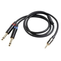 3.5mm to Dual 6.35mm Audio Cable with High - Quality Materials for Stable Sound Transmission