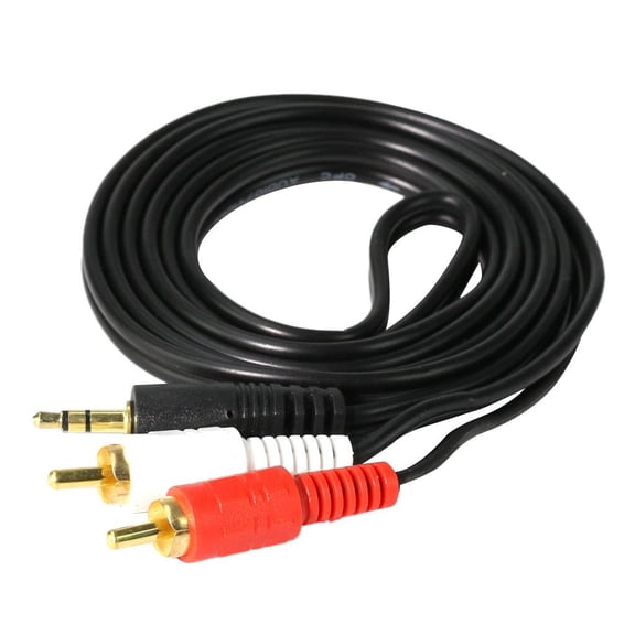 3.5mm to Dual Stereo Audio Interconnect Cable Patch Cable Cords - 3.3 ft