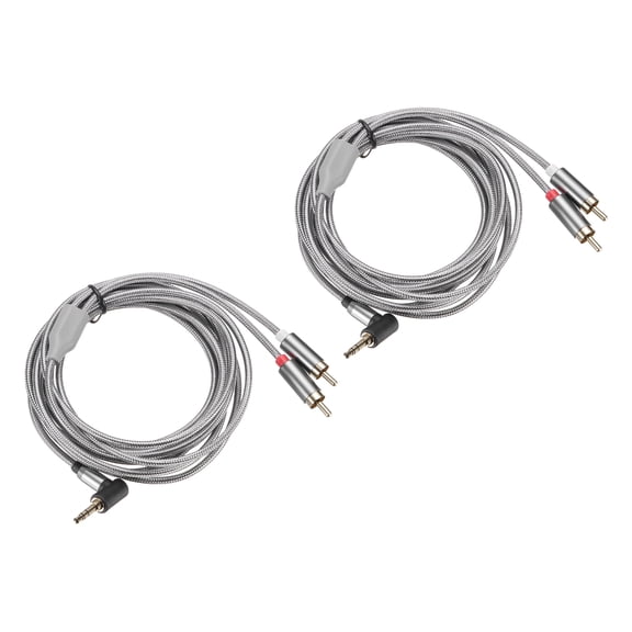 3.5mm to RCA Cable, 6.6ft 3.5mm Male to 2 RCA Male Aux Audio Adapter RCA Y Splitter