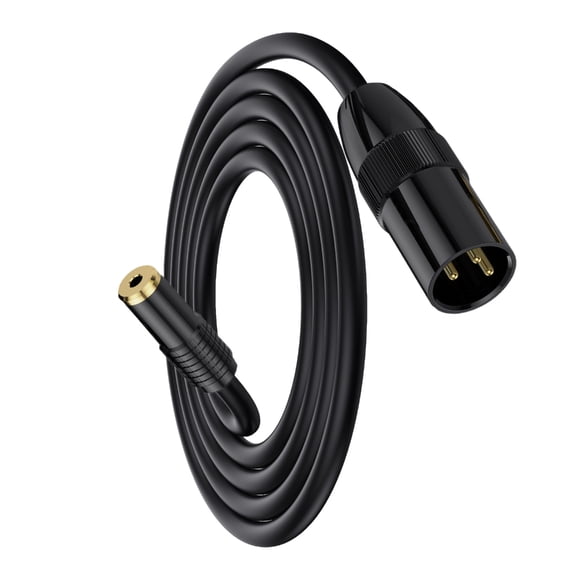 3.5mm to Sound Male Cable 3.5mm Female Stereo to Sound Male Converter Adapter Cable for Camcorders Recorders Mixers