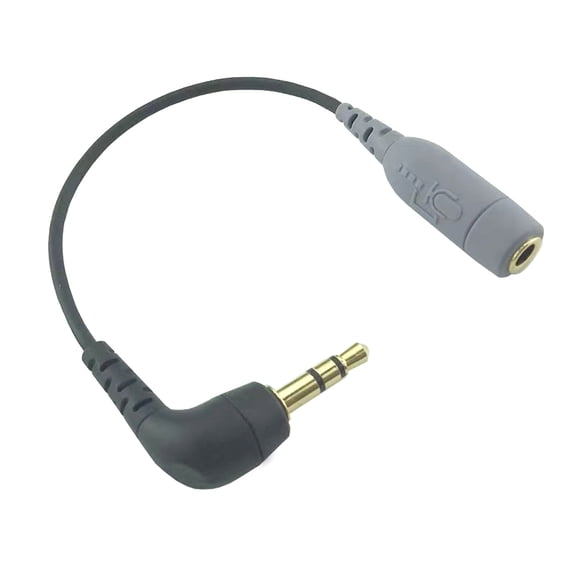 3.5mm to TRRS Microphone Cable Adaptor Clearly Sound Conversion Connecting Microphones to Various Multimedia Device