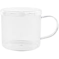 thumbnail image 1 of 3.5oz Clear Coffee Mugs With Handle and Lid Transparent Multipurpose Hot & Cold Resistant Durable Washable Disposable Plastic Miniware Event Dinner Buffet Indoor Outdoor Reusable Beverage Cup, 1 of 2