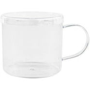12 Pack 6oz Plastic Coffee Cups With Handles - Disposable Clear Cups For Hot Drinks