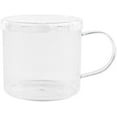 thumbnail image 1 of 3.5oz Clear Coffee Mugs With Handle and Lid Transparent Multipurpose Hot & Cold Resistant Durable Washable Disposable Plastic Miniware Event Dinner Buffet Indoor Outdoor Reusable Beverage Cup, 1 of 2