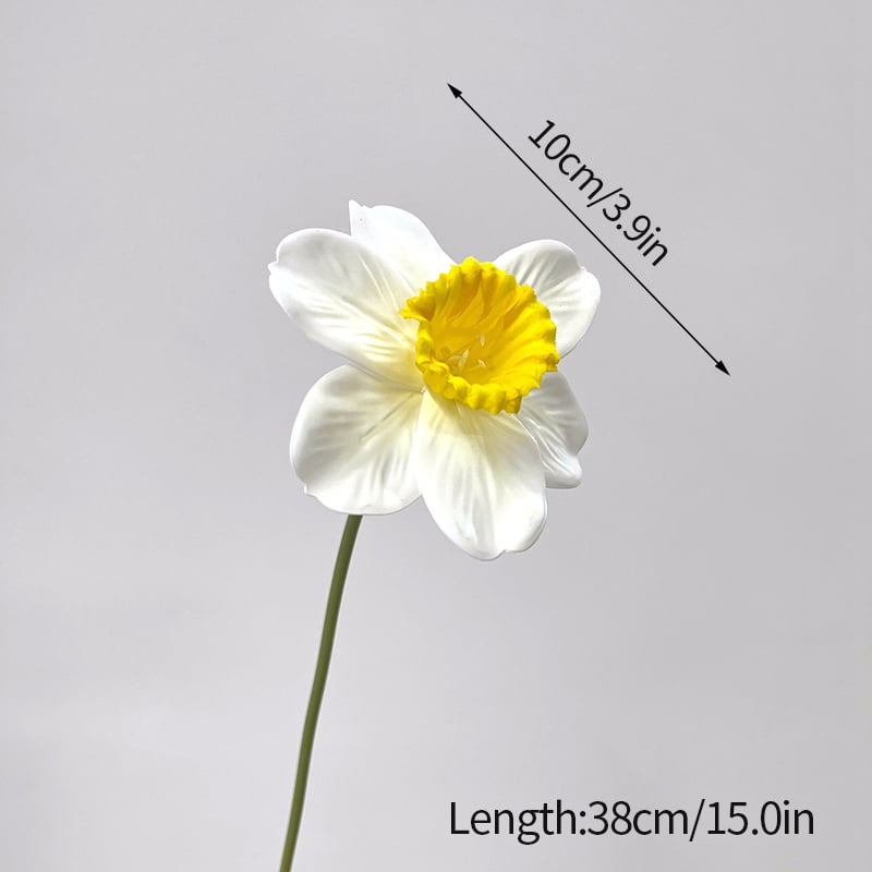 3/5pcs Artificial Narcissus Flowers Bouquet Fake Flower Home Desktop