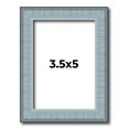 thumbnail image 1 of 3.5x5 Frame Blue Scuffed Farm Board Solid Wood Picture Frame Width 0.75 Inches | Interior Depth 0.5, 1 of 8