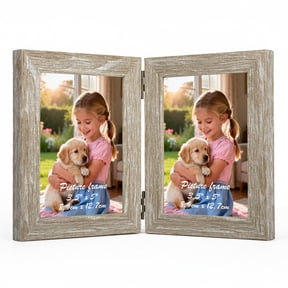 3.5x5 Picture Frames, Double Beige Photo Frame