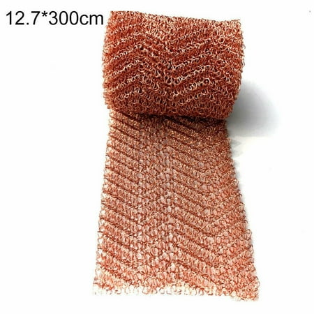 3/6/10M Pure Copper Mesh Knitted Soffit Mesh Rat Rodent Slug&Snail Control
