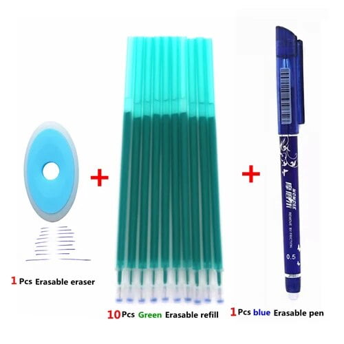 3/6/12pcs/Set Erasable Pen Washable Handle Blue/Black/Red 0.5mm Pens