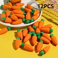 thumbnail image 1 of 3/6/9/12/18pcs Creative Carrot Eraser Pencil Eraser Mini Vegetable Pencil Eraser Suitable for Rewards, Party Gift Supplies, 1 of 9