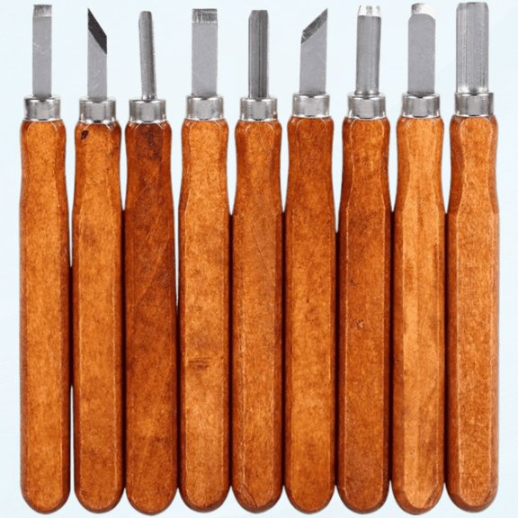 3/6/9Pcs Wood Carving Kit, Wood Carving Tools Set Chip Carving Knife Kit for Beginners and Professions[9Pcs] Weaving