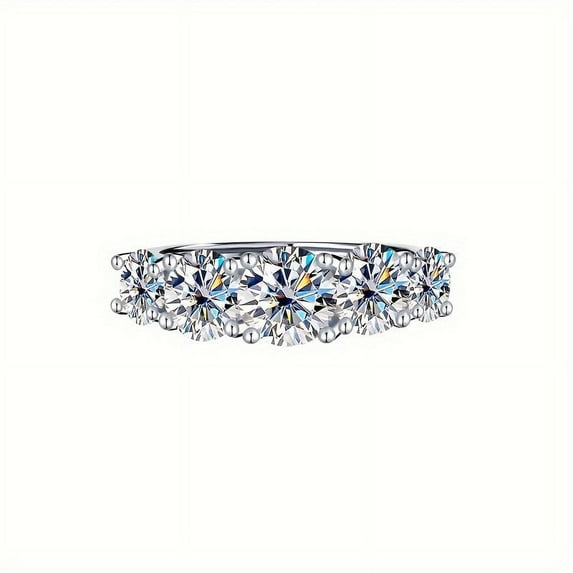 3.6 Carat Moissanite Wedding Ring S925 Silver Women Wedding Ring Birthday Gift Anniversary Wedding Festival Activities Daily Wear