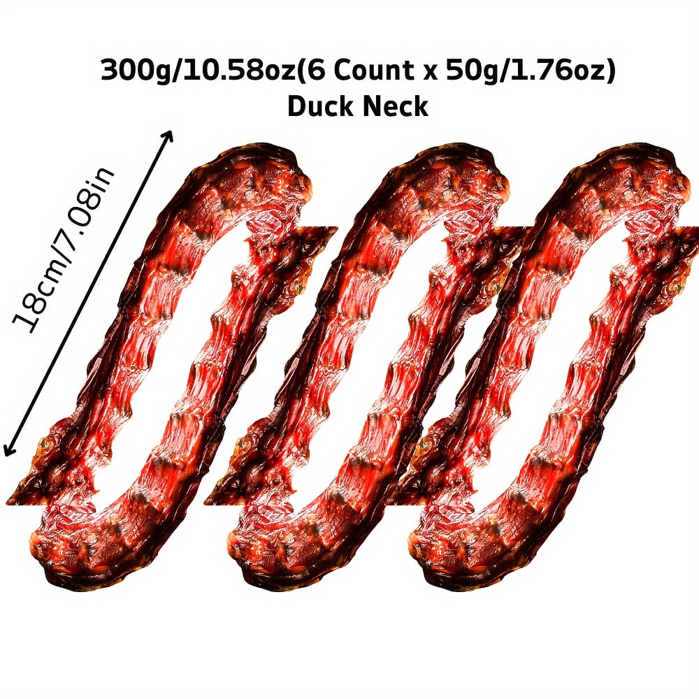 3/6 Count Duck Necks, Natural Ingredients, Natural Dog Treats, Healthy, Easily Digestible, Dog Chews Long Lasting, And High Protein, Low Fat, Perfect Training Reward Snack For Dogs