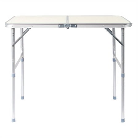 3/6-Foot Aluminum Folding Table with Adjustable Height, Lightweight Portable Table for Beach & Patio
